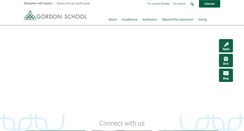 Desktop Screenshot of gordonschool.org